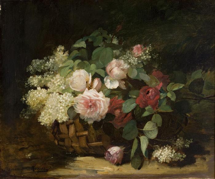 unknow artist Roses and Lilac oil painting image